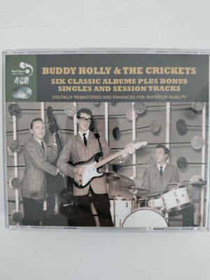 BUDDY HOLLY - 6 CLASSIC LP BONUS 45'S SESSION TRACKS 4CD