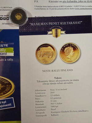 Neste Rally Finland 2018 kultaraha