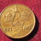 1 öre 1950 Ruotsi-Sweden - pikkukuva 1