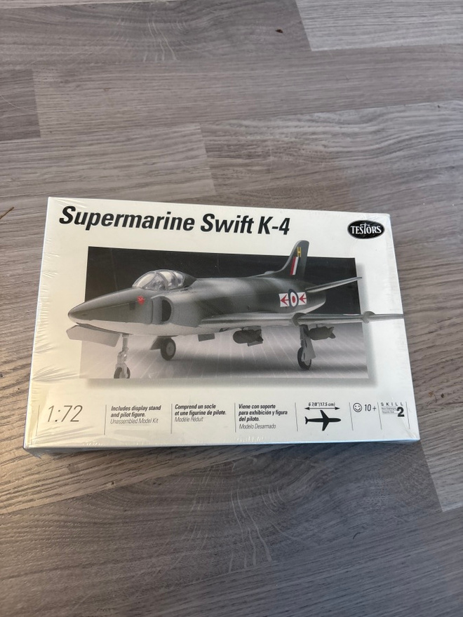 Pienoismalli lentokone Supermarine Swift K-4