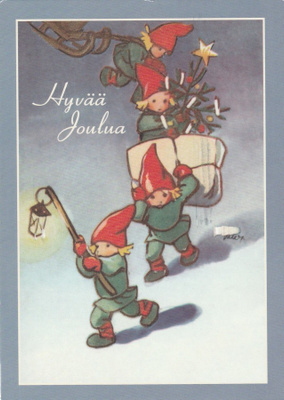 MARTTA WENDELIN - NELJÄ TONTTUA JA LAHJAREKI - 4