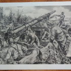 Jatkosota Rannikkotykistö Sotapiirros Lindeberg 1942 - pikkukuva 1