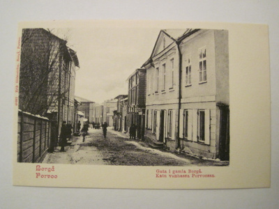 VANHA Postikortti Porvoo Varhainen HUIPPUKUNTO ennen-1905