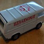 VW Transporter T3 White 4D Ilta-Sanomat Siku 1331 1:64 hieno - pikkukuva 2