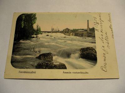 Suomussalmi Ämmän rautatehtaalta np