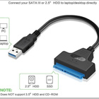2.5" SATA - USB 3.0 7+15pin kovalevyn sovitin #31260 - pikkukuva 1