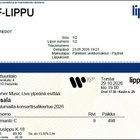 Kaksi lippua Vesalan konserttiin 29.10.2026 - pikkukuva 1