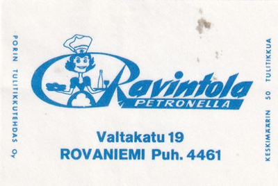 Rovaniemi, Ravintola Petronella   6/11