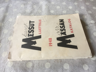MESSUHALLI KEVÄTMESSUT LUETTELO 1948 HYVÄ