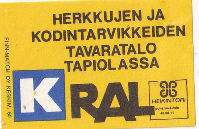 Tapiola, Heikintori,  K RAL,    b597