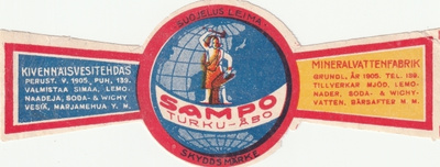 JUOMA ETIKETTI - SAMPO KIVENNÄISTEHDAS TURKU SUOJELUS (AB12)