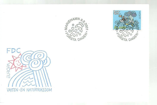 ÅLAND EPK FDC 4/2001: Eurooppamerkki