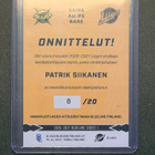 PATRIK SIIKANEN SAIPA BLUELINE RARE SIGNATURE /20 - pikkukuva 2
