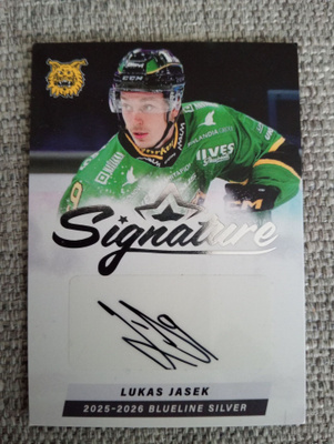 2025-26 Blueline Series 2 Signature Silver Lukas Jasek /80 (