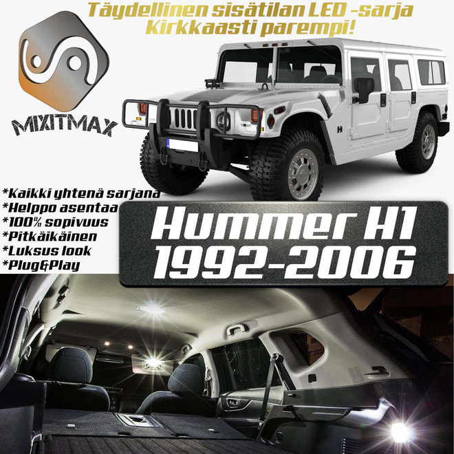 Hummer H1 Sisätilan LED-sarja 20-osainen