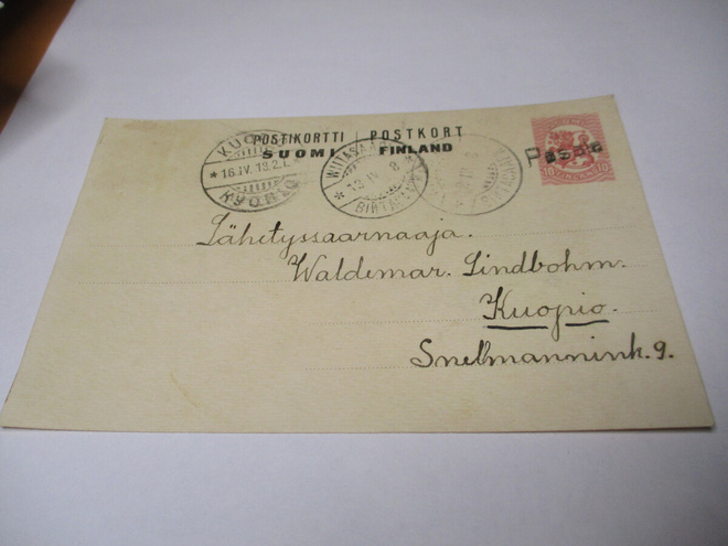 1918 Pasala rivil 12.4.18 + Viitasaari ehiö