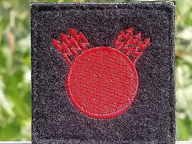 SA - Merivoimat Tarrallinen tunnus. Koko - 50*50 mm.