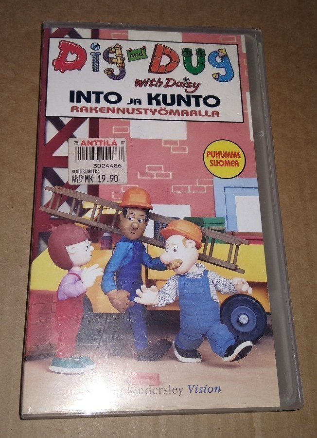 DIG AND DUG WITH DAISY INTO JA KUNTO RAKENNUSTYÖMAALLA VHS