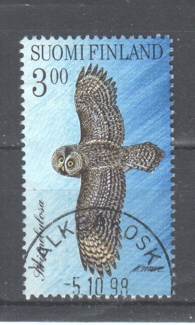 1998 Pöllöjä blokista loistoleimainen.