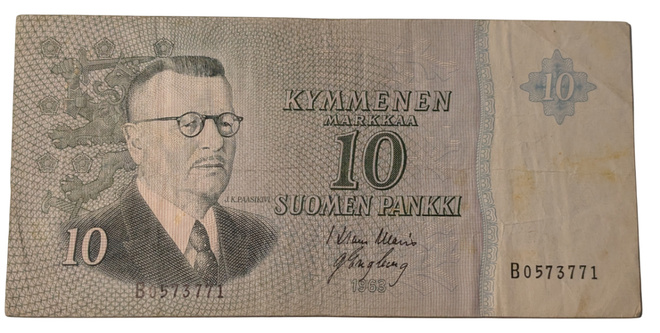 10 Markkaa 1963 ilman Litt B0573771