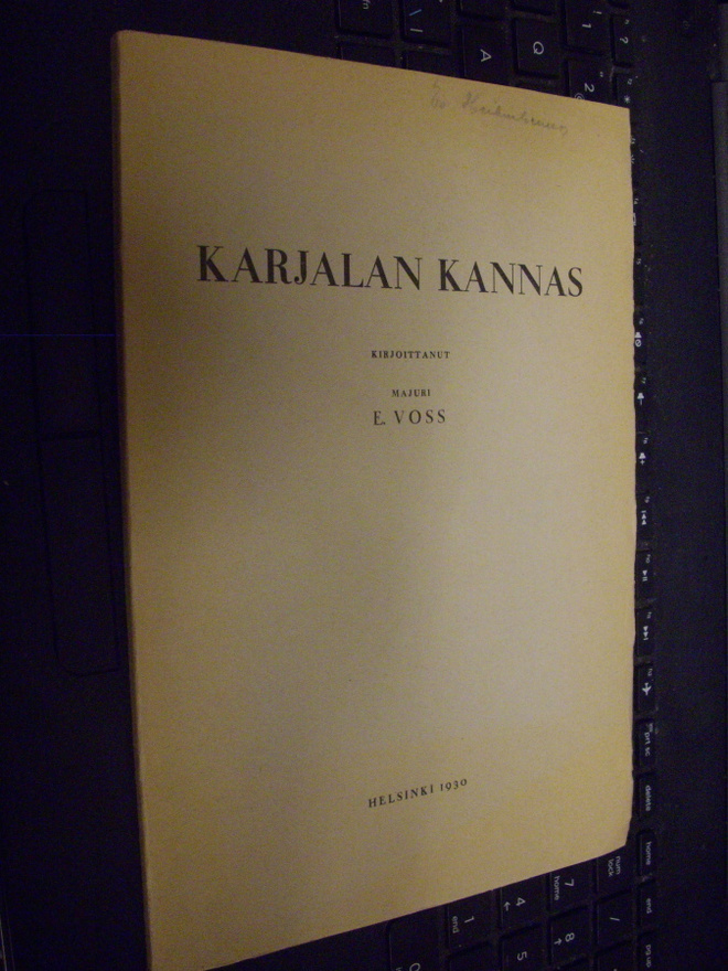 E. Voss : Karjalan Kannas ( 1 p. 1930 ) Sis. postikulun
