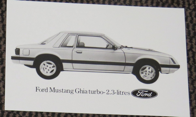 1980 Ford Mustang Ghia pressikuva - KUIN UUSI