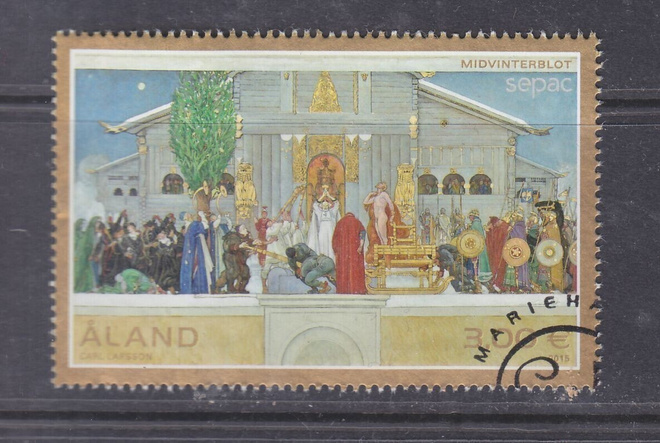 Åland 2015 3€ merkki.