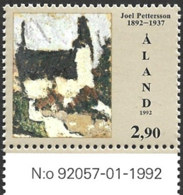 Ål 1992 Joel Pettersson 2,90 mk välilöpar numero ** LaPe 062