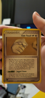 Claw Fossil (SS 90) EX Sandstorm - Singles card