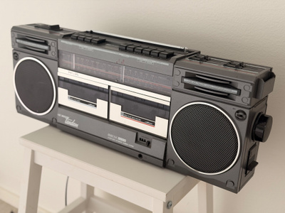 Philips TR-3843 tupladekki boombox