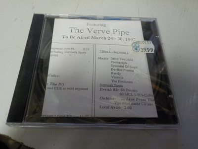 VERVE PIPE - LIVE FROM THE PIT CD HARVINAINEN LIVE CONCERT