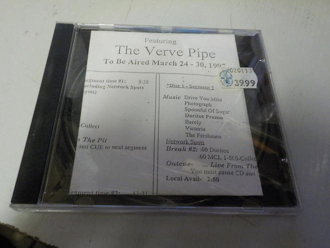 VERVE PIPE - LIVE FROM THE PIT CD HARVINAINEN LIVE CONCERT