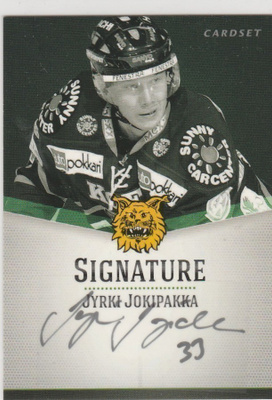 2012/13 Cardset Signature Jyrki Jokipakka Ilves