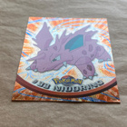 Topps Pokemon Black Logo Holo Flames Foil #33 Nidorino - pikkukuva 2