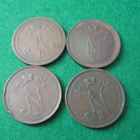 4 kpl 10 penniä - 1865-1913 - pikkukuva 2