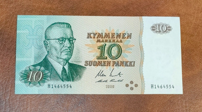 10 markkaa v. 1980, pakkasileä