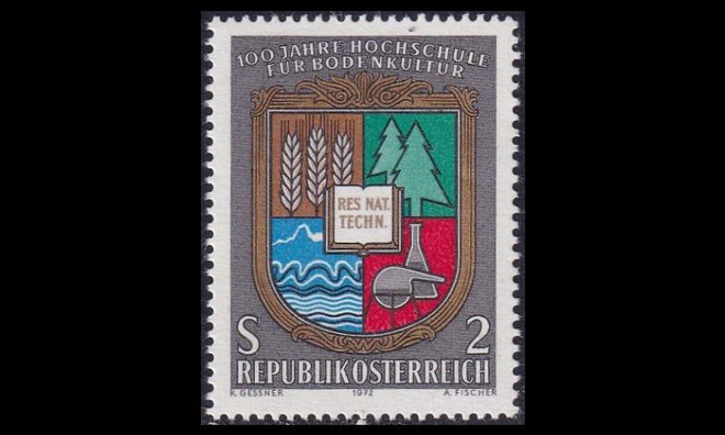 Itävalta 1401 ** Maatalouskorkeakoulu 100v (1972)