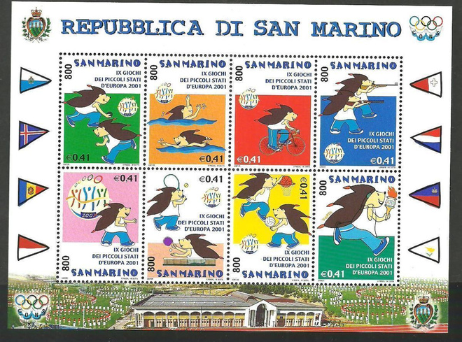 SAN MARINO Urheilu blokki 2001 **