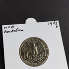 USA 1989-P, Quarter Dollar, UNC - pikkukuva 2