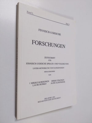 Alho Alhoniemi ym. : Finnisch-ugrische Forschungen : Zeit...