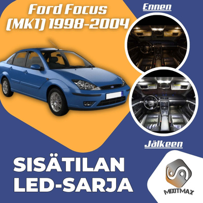 Ford Focus (Mk1) Sisätilan LED-sarja 9-osainen