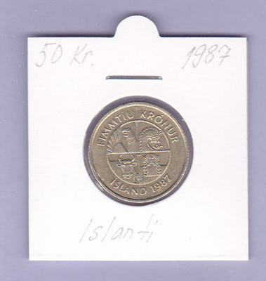 Islanti 50 Kr. v.1987 KM#31