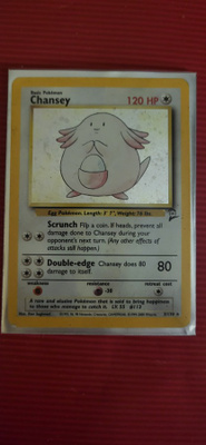 Chansey #3 Pokemon Base Set 2 (RARE HOLOGRAPHIC) card