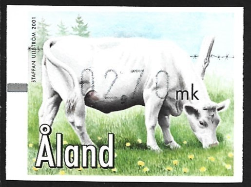 Åland 2001 Lehmä FRAMA 2,70 mk ** LaPe ATM Å 13