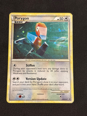 Porygon HGSS22 Black Star Promo