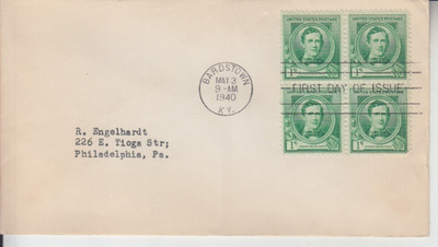 USA FDC 1940 famous composers