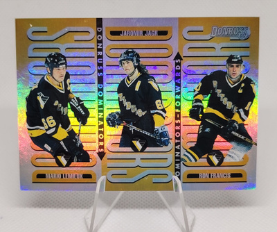 1996-97 Donruss Dominators Mario Lemieux/Jagr/Francis /5000