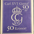Ruotsi, pm-vihko Carl Gustaf 50 v. 1996, 50 Kr. - pikkukuva 1