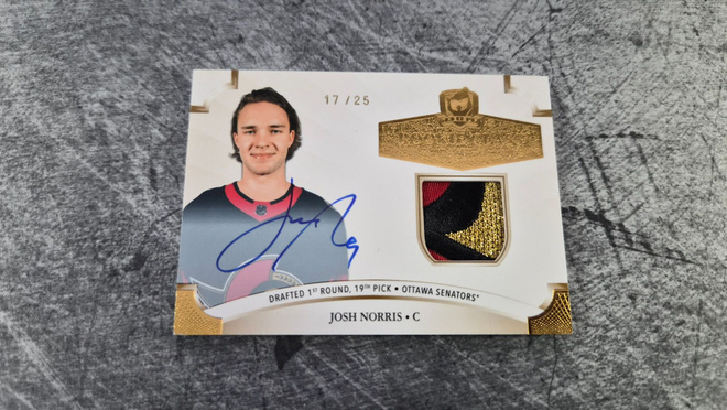 Josh Norris 2020-21 The Cup Rookie Class /25