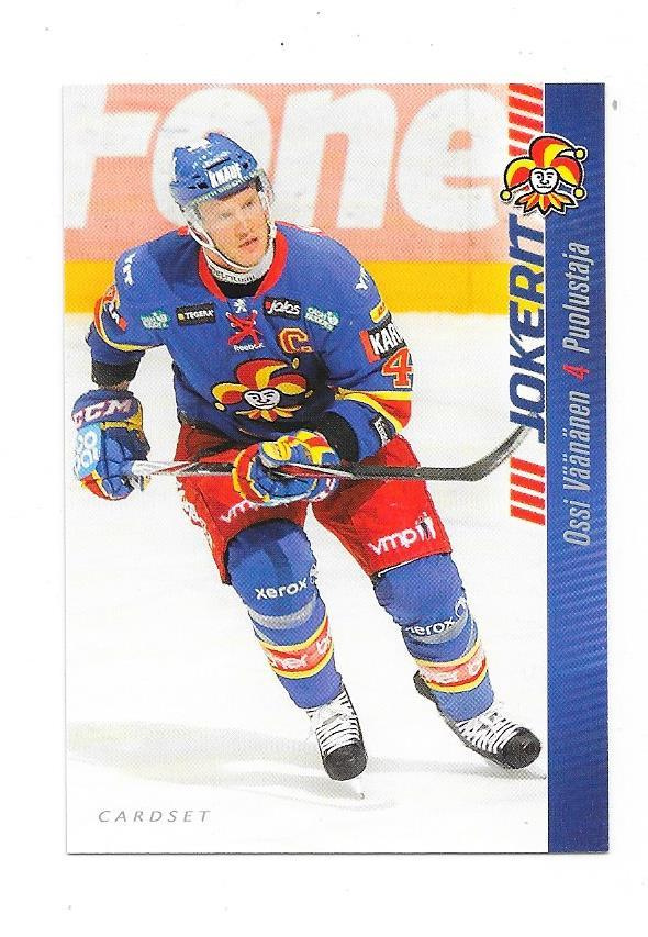 2012-13 CardSet #51 Ossi Väänänen  Jokerit
